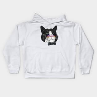 NINA - Bowtie & Sunglasses Kids Hoodie